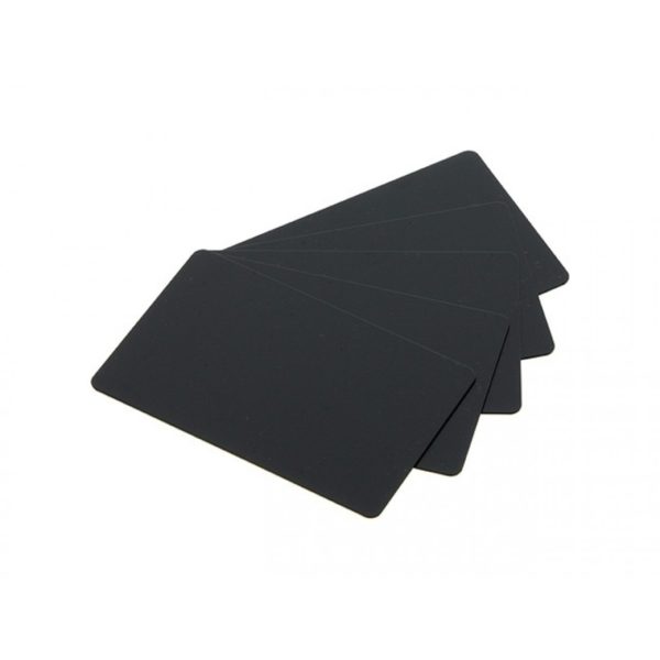 (EDIKIO) Evolis lege plastic toonbank kaartjes: PVC-U mat black cards, vanaf 100 stuks - Zwart-0