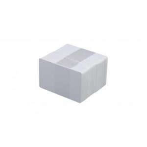 (EDIKIO) Evolis lege plastic toonbank kaartjes: PVC-U mat white cards, vanaf 100 stuks - Zwart-0