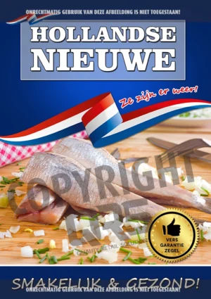 Hollandse Nieuwe Haring Poster 4 - Formaat A1